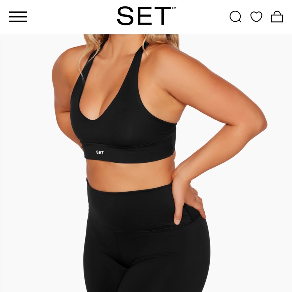 Set active bra XS black